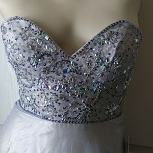 Bee Darlin Strapless Prom Gown